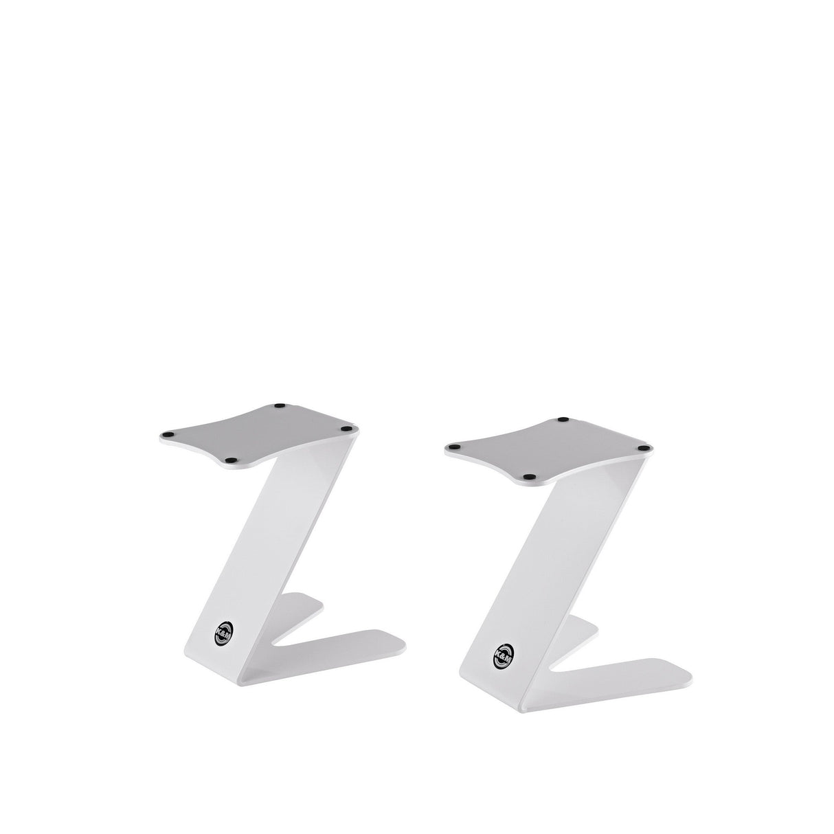 K&M 26773 Table Monitor Z Speaker Stand - White