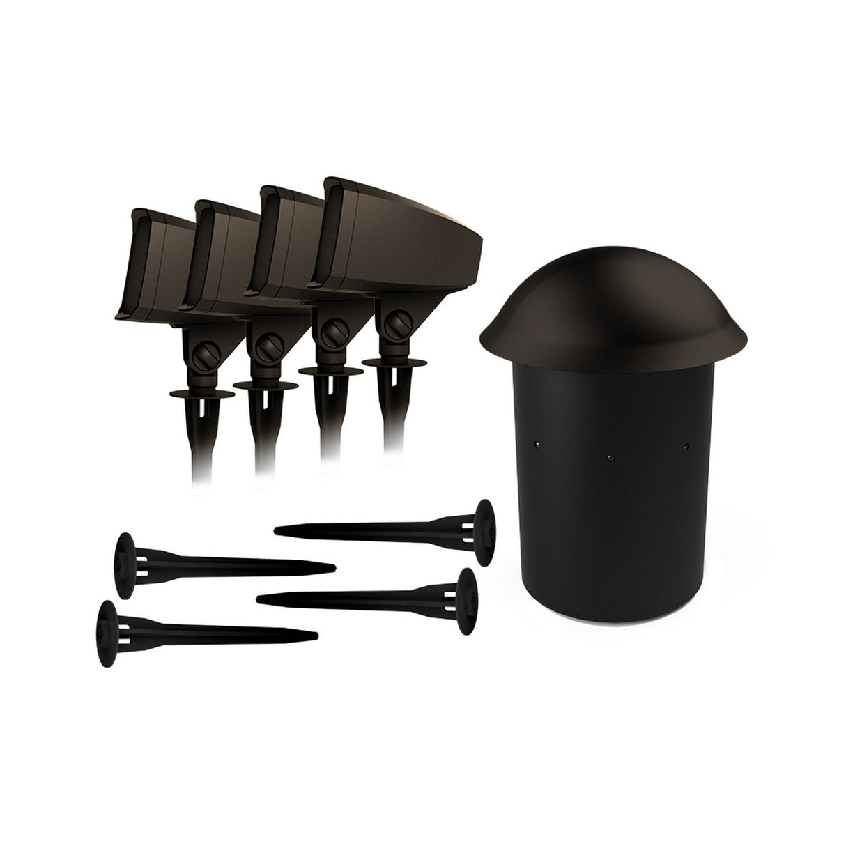 Klipsch PRO-5410-LS Landscape Speaker and Subwoofer Kit, Matte Brown