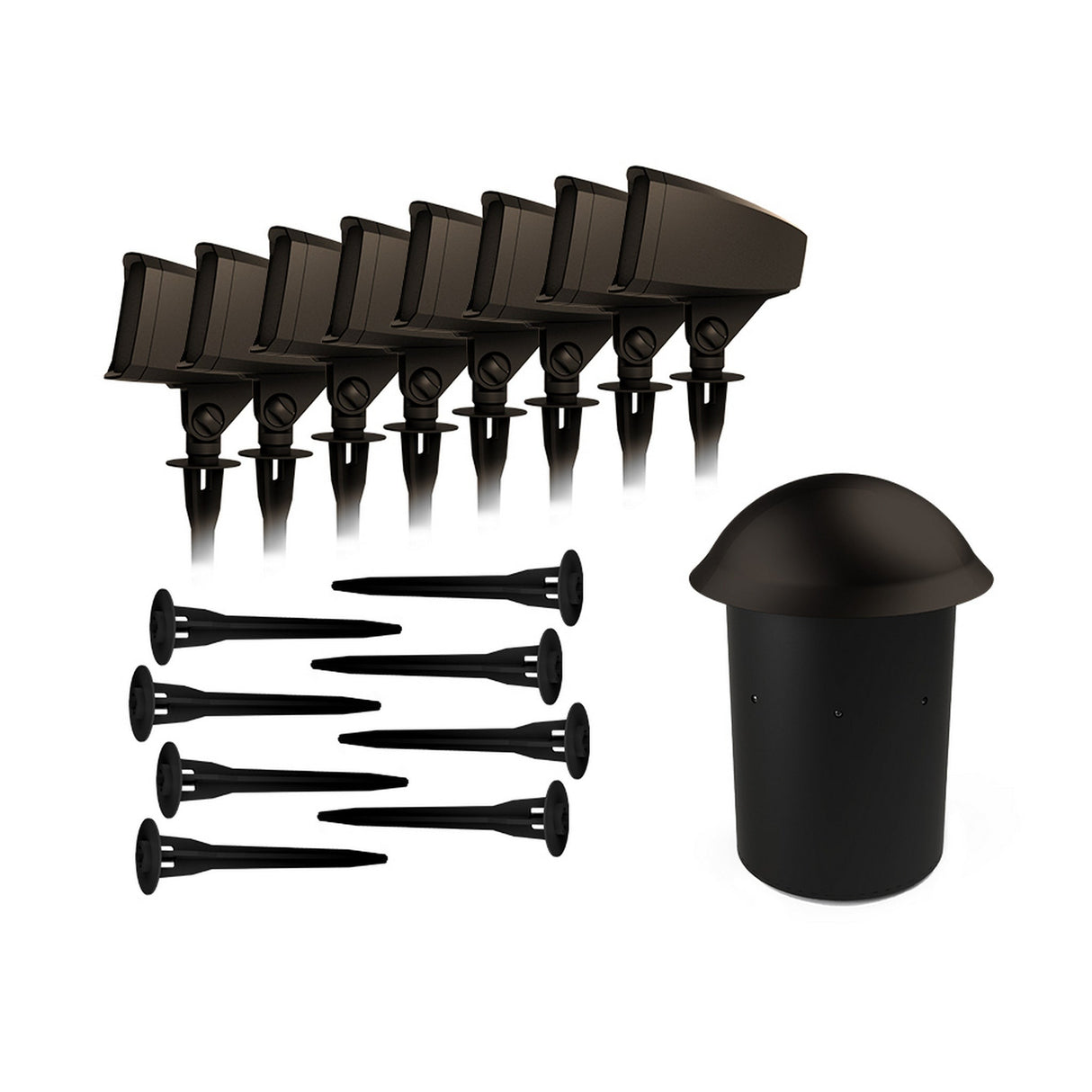 Klipsch PRO-5810-LS Landscape Speaker and Subwoofer Kit, Matte Brown