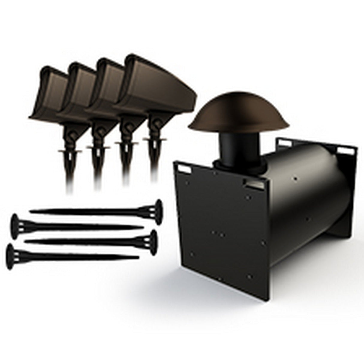 Klipsch PRO-6412-LS Reference Premiere Series Landscape Speaker and Subwoofer Kit, Matte Brown