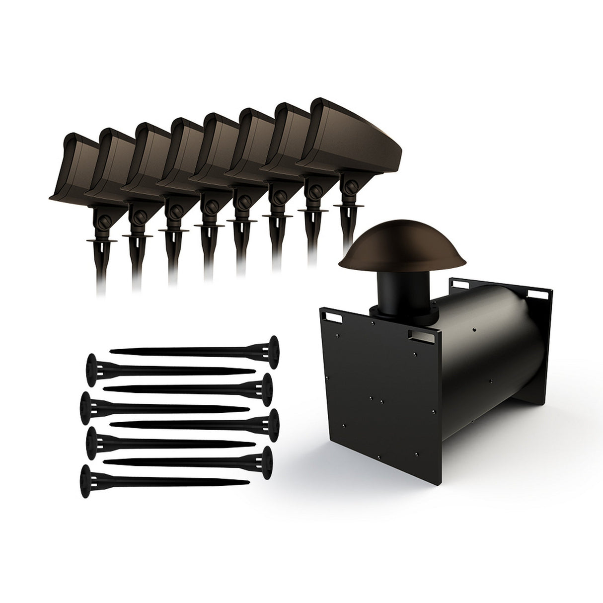 Klipsch PRO-6812-LS Reference Premiere Series Landscape Speaker and Subwoofer Kit, Matte Brown