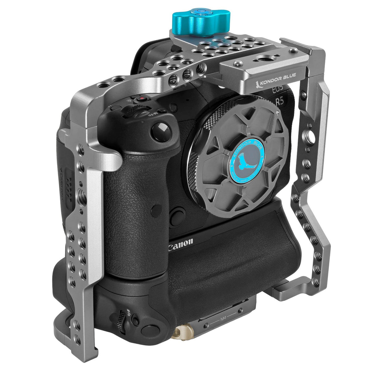 Kondor Blue Canon-CageGrip-CO Canon R5/R6/R Battery Grip Cage without Top Handle - Gray