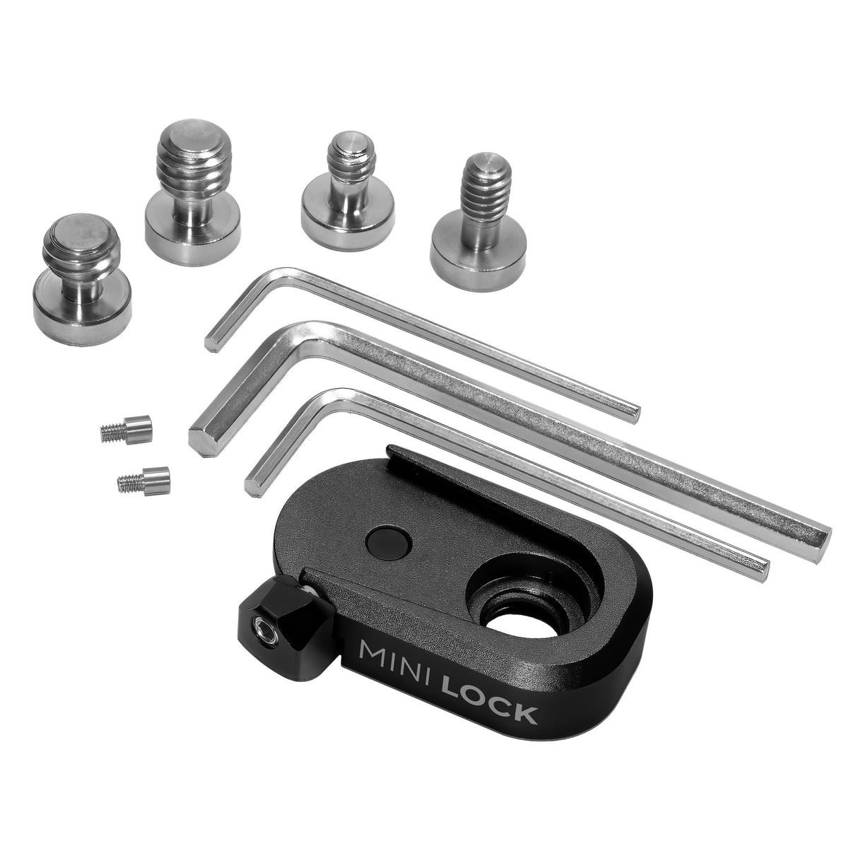 Kondor Blue Mini Lock Quick Release Plates for Professional Camera Workflows (Female Receiver Only) - Black