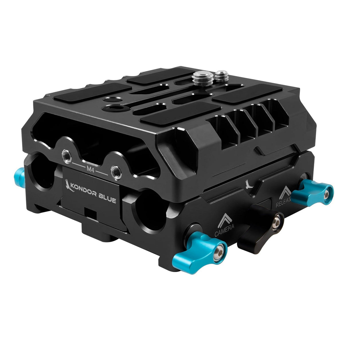 Kondor Blue LWS ARRI Bridge Plate for Cinema Cameras with Riser for RED KOMODO - Black
