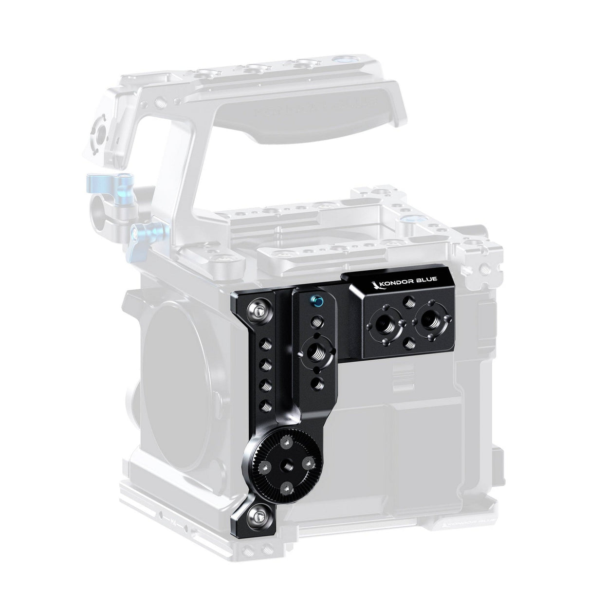 Kondor Blue RED V-RAPTOR Left Side Plate - Black