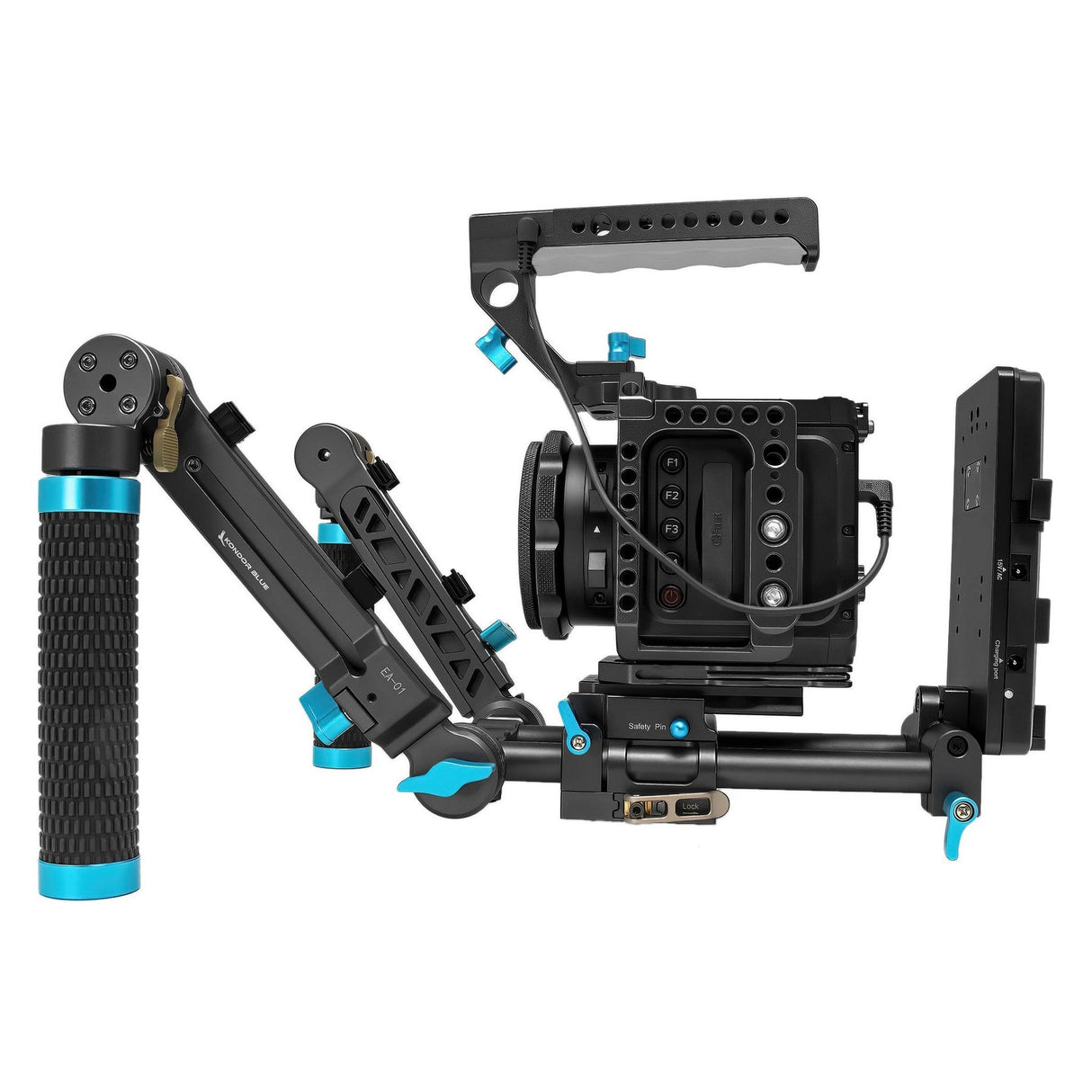 Kondor Blue Z Cam E2 Flagship Ultimate Rig M4/S6/F6/F8 - Black