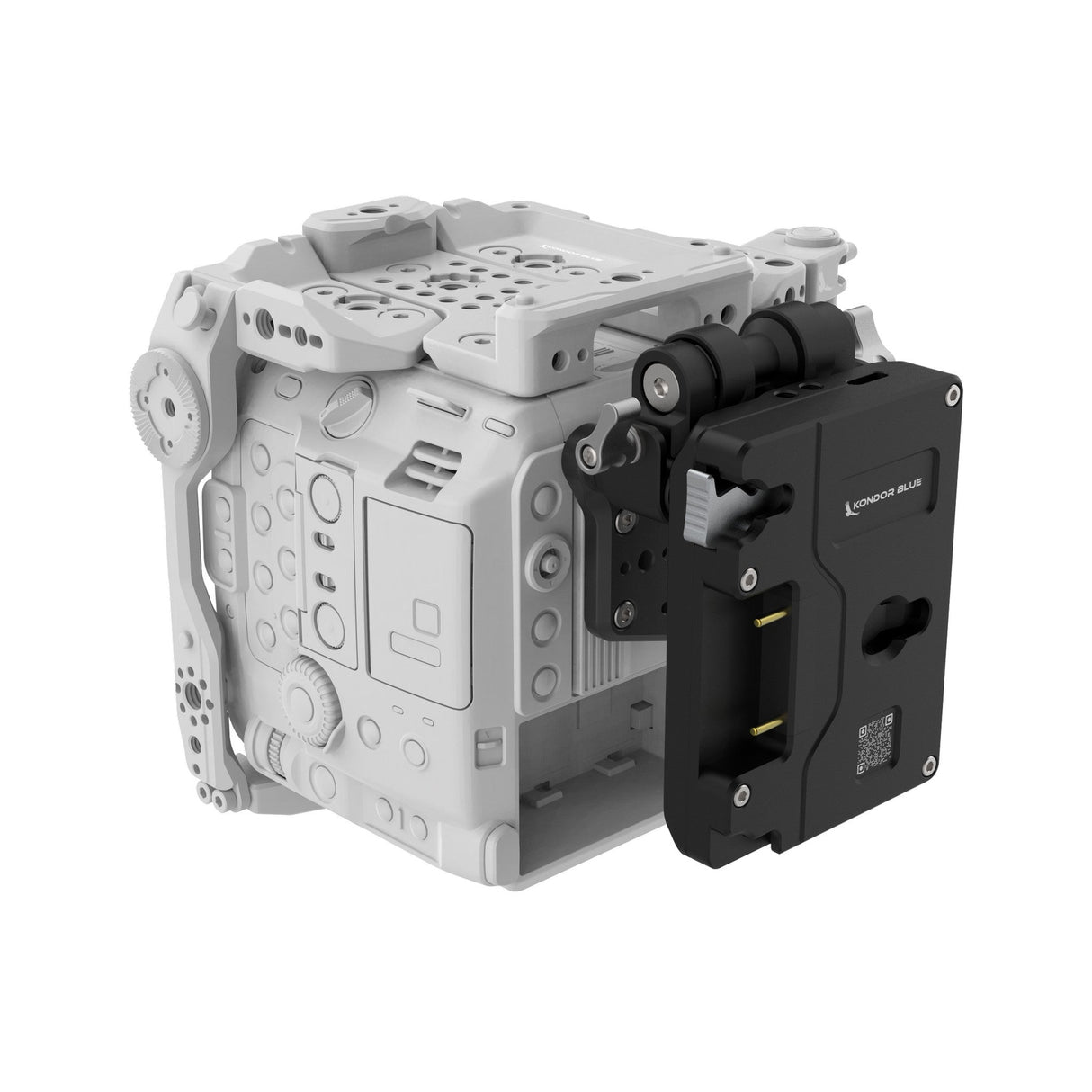 Kondor Blue Cage Accessory for Canon C400 Cage - Gold Mount Battery Plate Kit / Raven Black