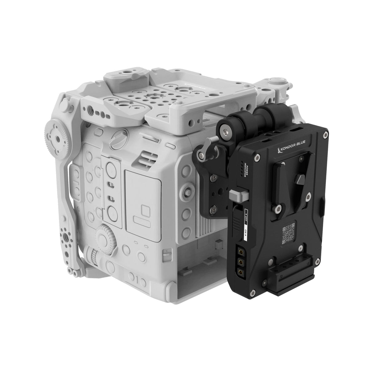 Kondor Blue Cage Accessory for Canon C400 Cage - V-Mount Battery Plate Kit / Raven Black