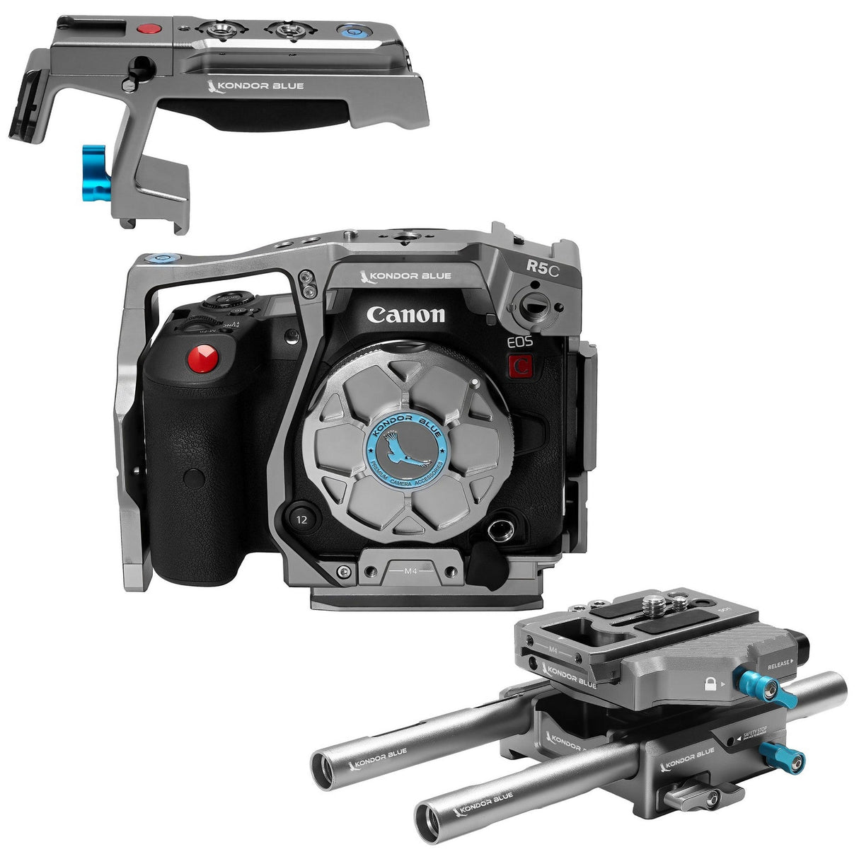 Kondor Blue Canon R5C Base Rig MKII - Space Gray