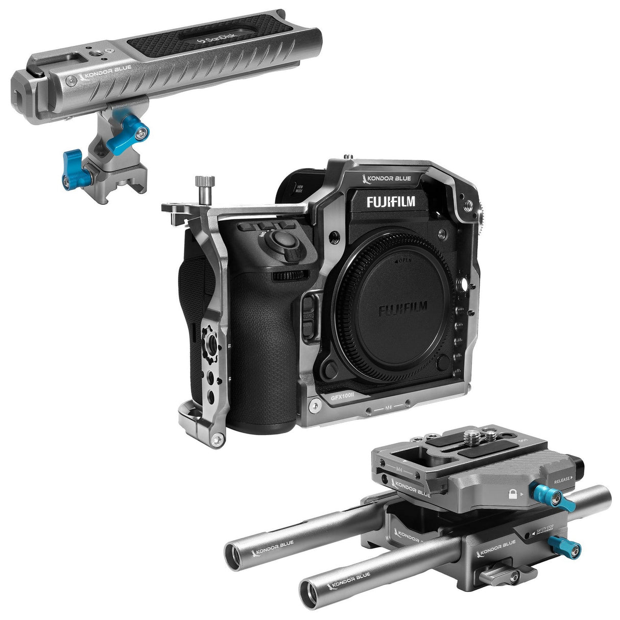 Kondor Blue FUJIFILM GFX100 II Base Rig MKII - Space Gray