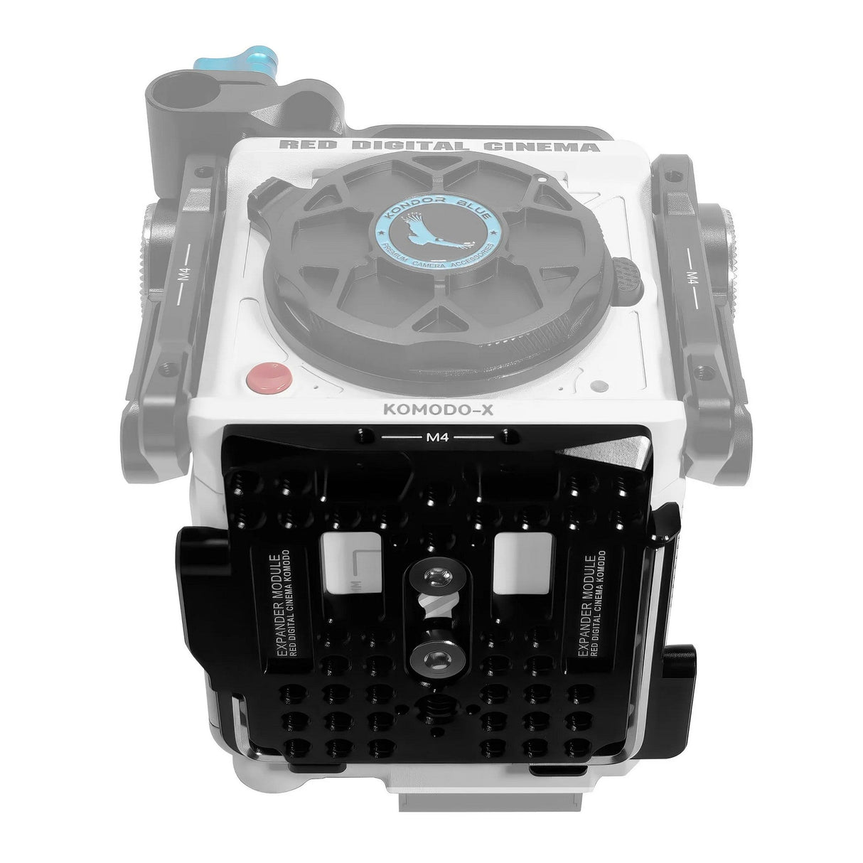 Kondor Blue RED Komodo X Bottom Plate - Raven Black