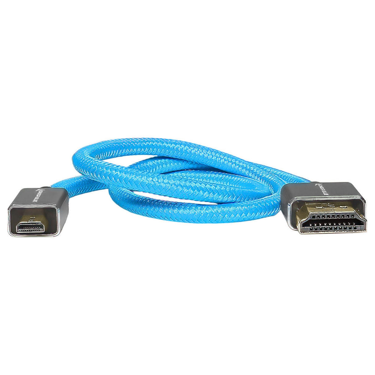 Kondor Blue 16-Inch Micro HDMI to Full HDMI Straight Cable Braided - Kondor Blue