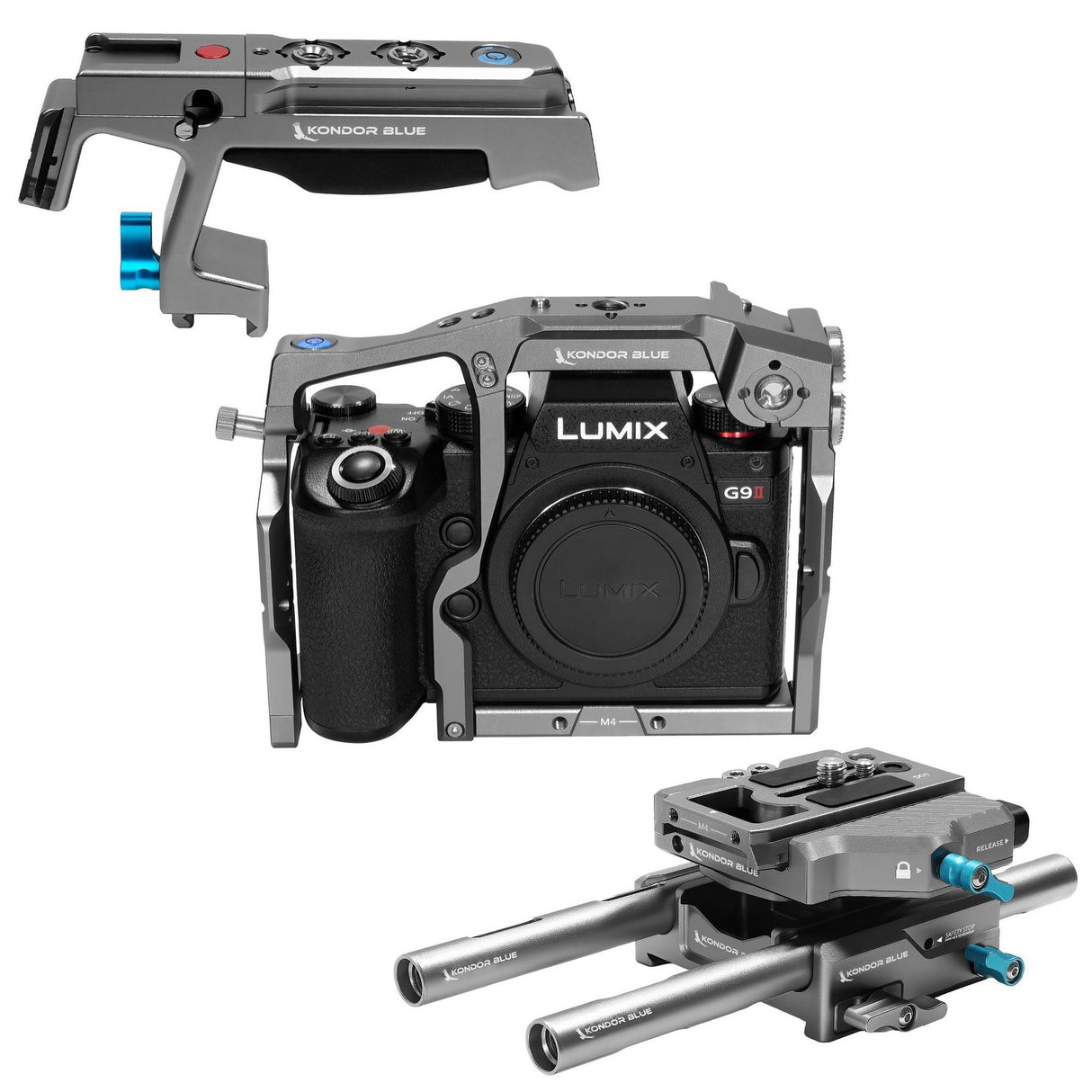 Kondor Blue Panasonic LUMIX G9 II Base Rig MKII - Space Gray
