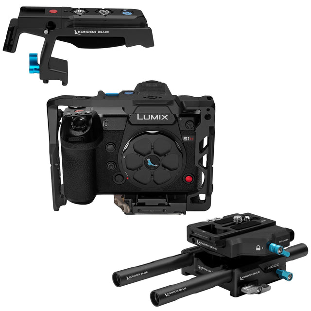 Kondor Blue S1H Base Rig MKII for Panasonic Lumix - Raven Black