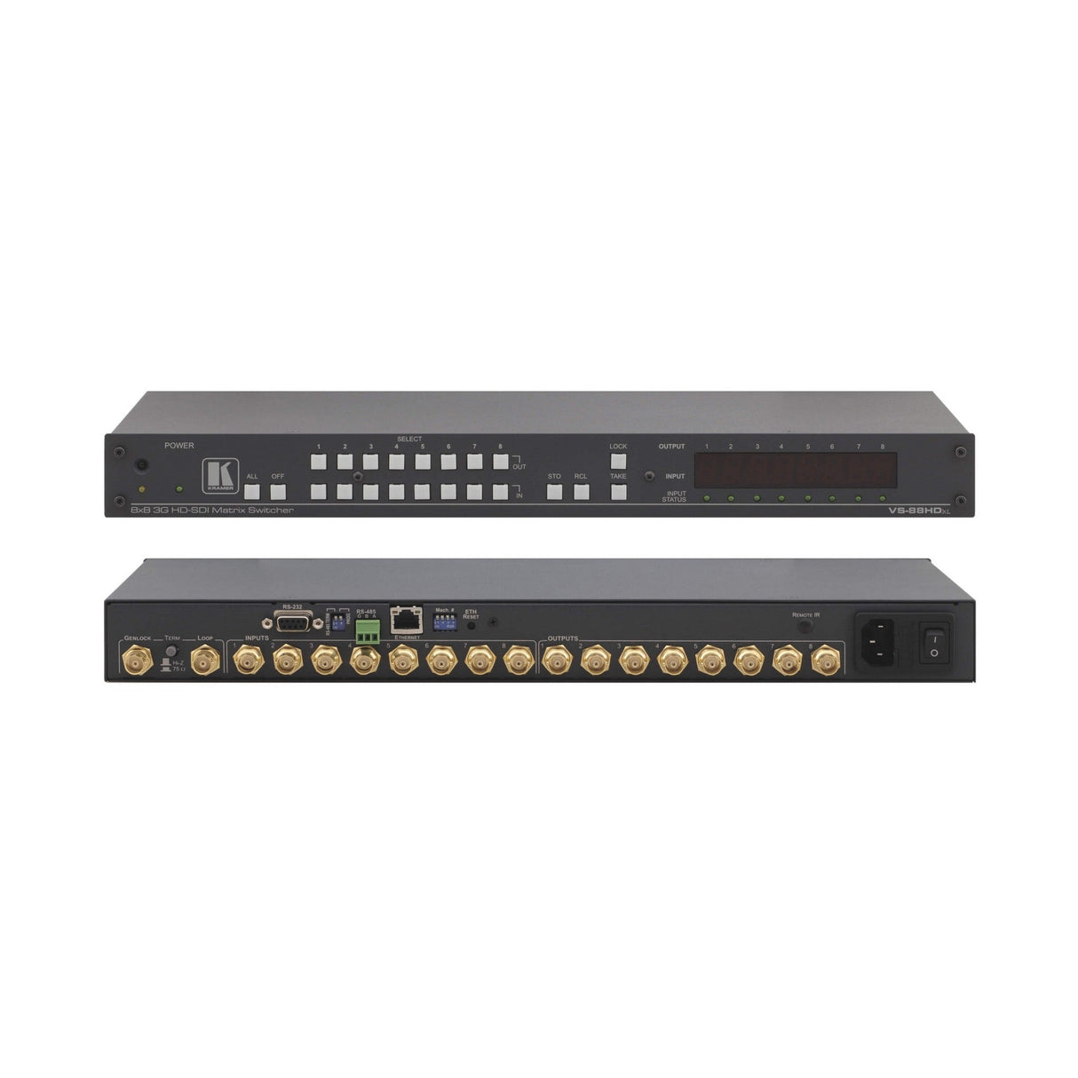 Kramer VS-88HDXL 8x8 3G HD-SDI Matrix Switcher