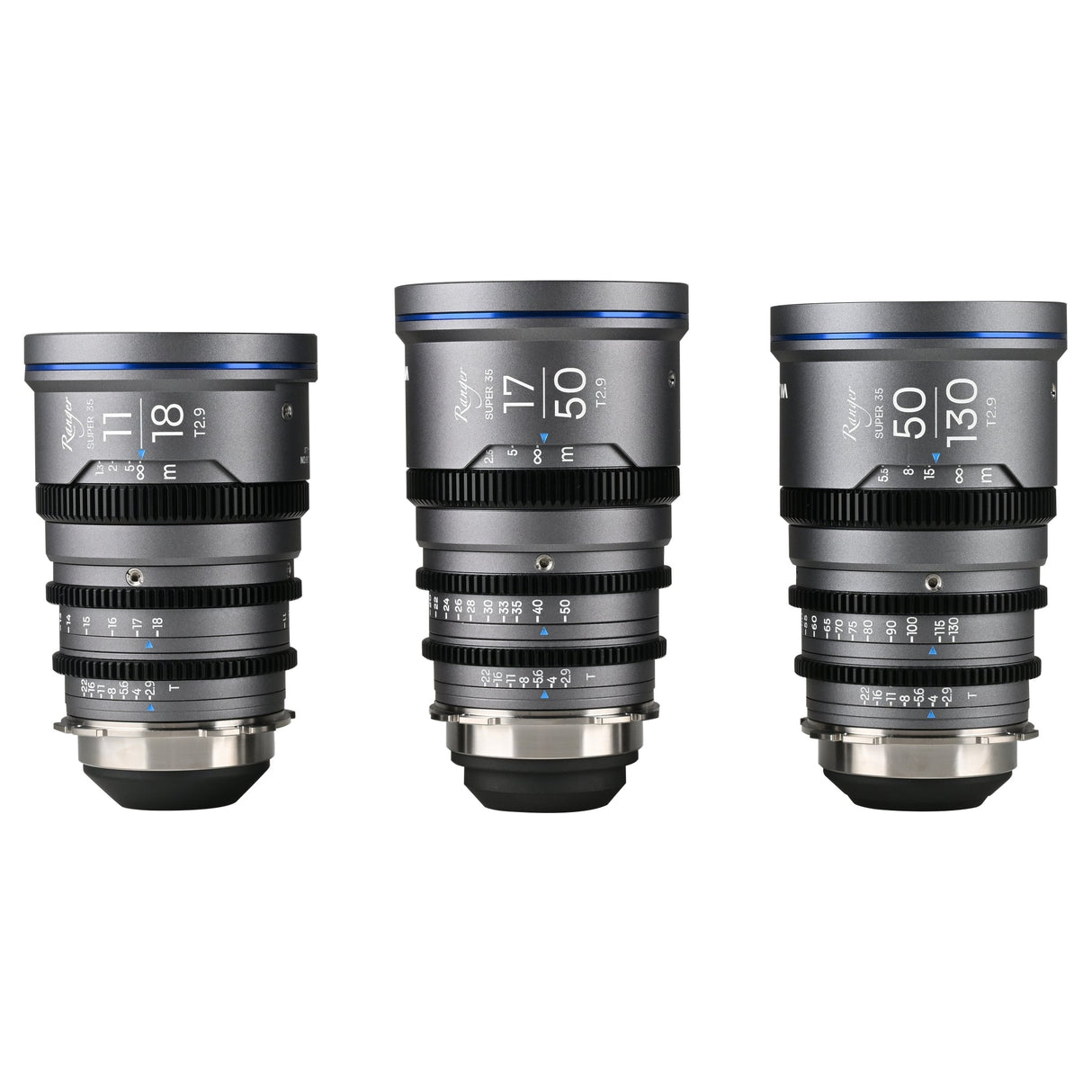 Laowa Ranger S35 Compact Cine Zoom Lenses for Arri Canon Sony Nikon Fuji X - Lite / 11-18mm, 17-50mm, 50-130mm 3 Lens