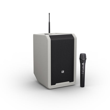 LD Systems ANNY 8 HHD B4.7 Portable Battery-Powered Bluetooth PA Loudspeaker with Handheld Microphone - Grey