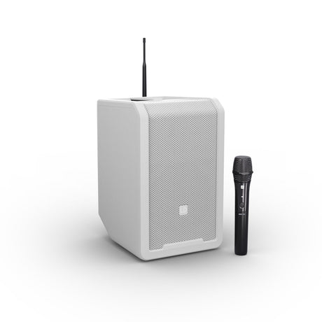 LD Systems ANNY 8 HHD B4.7 Portable Battery-Powered Bluetooth PA Loudspeaker with Handheld Microphone - White