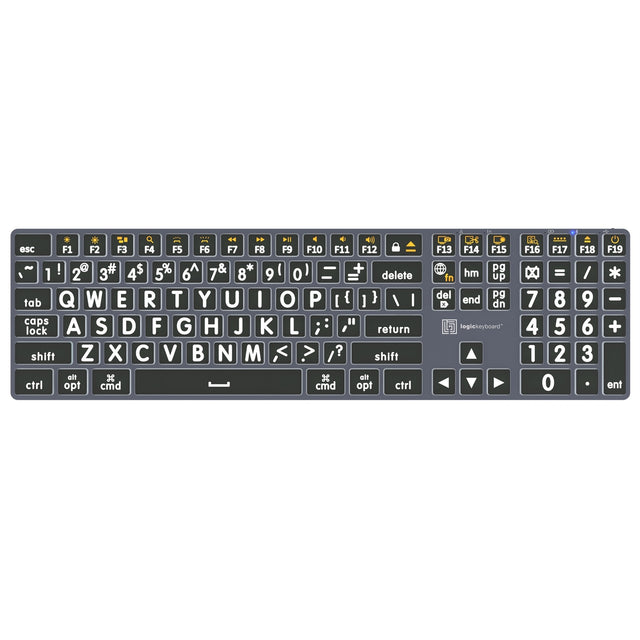 Logickeyboard Mac TITAN Large Print Slimline Keyboard