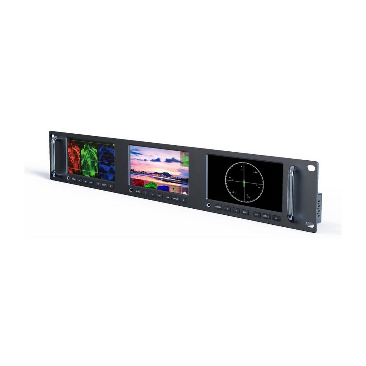 Lilliput RM-503S Triple 5-Inchn Rack Mount SDI Monitor with HDMI 3G-SDI/LAN