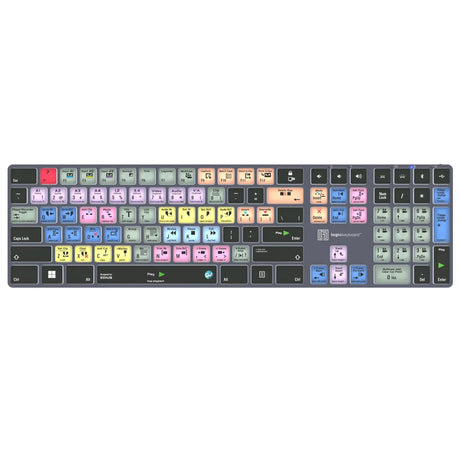 Logickeyboard TITAN Wireless Backlit Keyboard for EDIUS US Windows