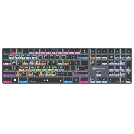 Logickeyboard TITAN Wireless Backlit Keyboard for FL Studio US Windows