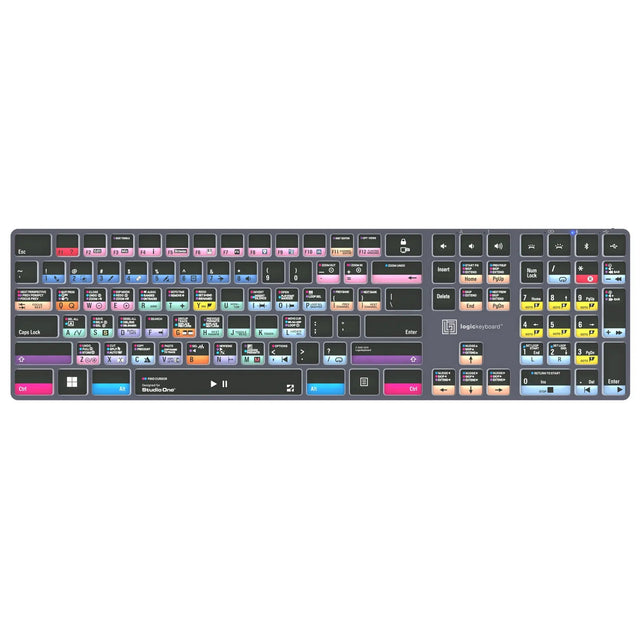 Logickeyboard TITAN Wireless Backlit Keyboard for Studio One US Windows