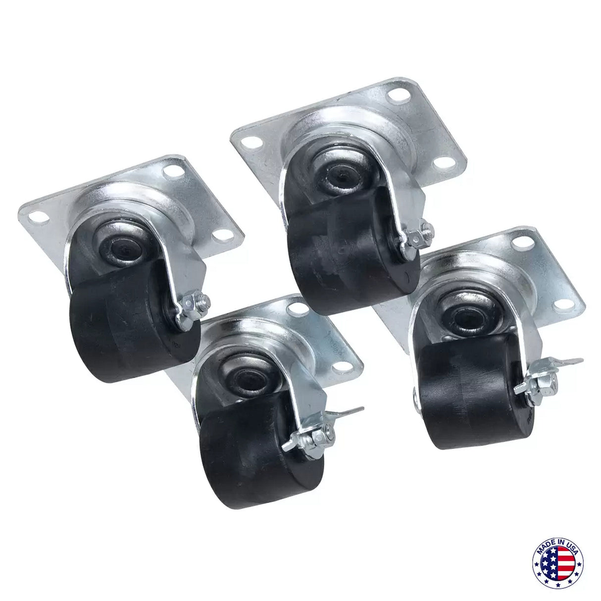 Lowell LDR C2SL Locking Swivel Casters Rack Mobility Upgrade