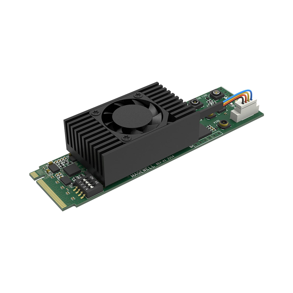 Magewell Eco Capture SDI 4K 12G Plus M.2 1-Channel 4K Capture Card - Fan-cooled Heatsink
