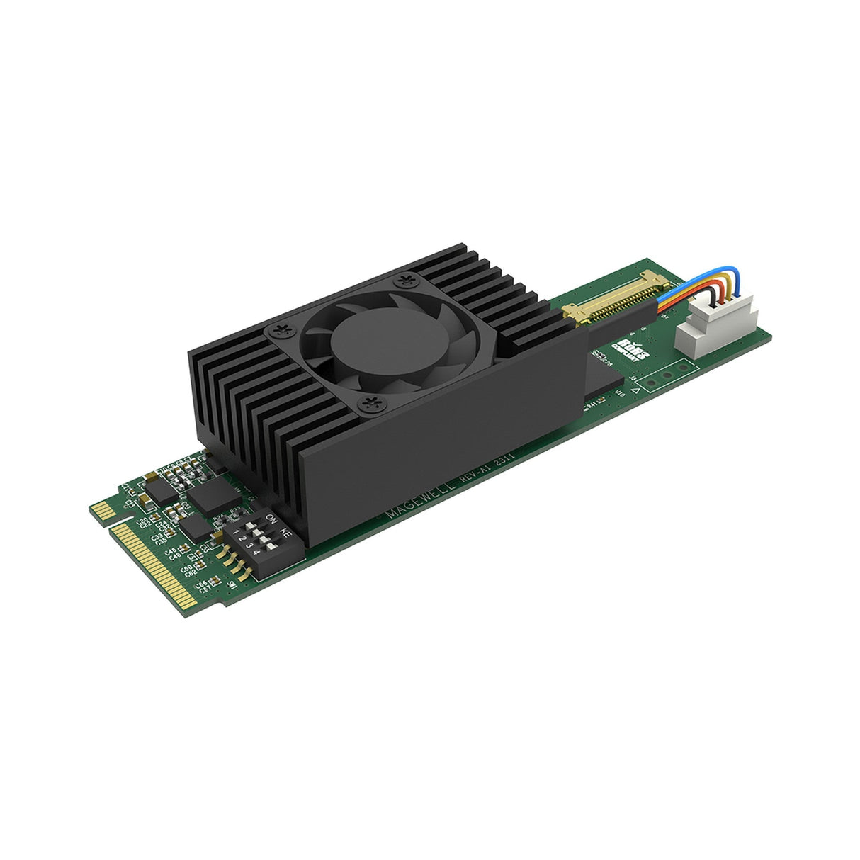 Magewell Eco Capture HDMI 4K Plus M.2 1-Channel 4Kp60 Capture Card - Fan-cooled Heatsink