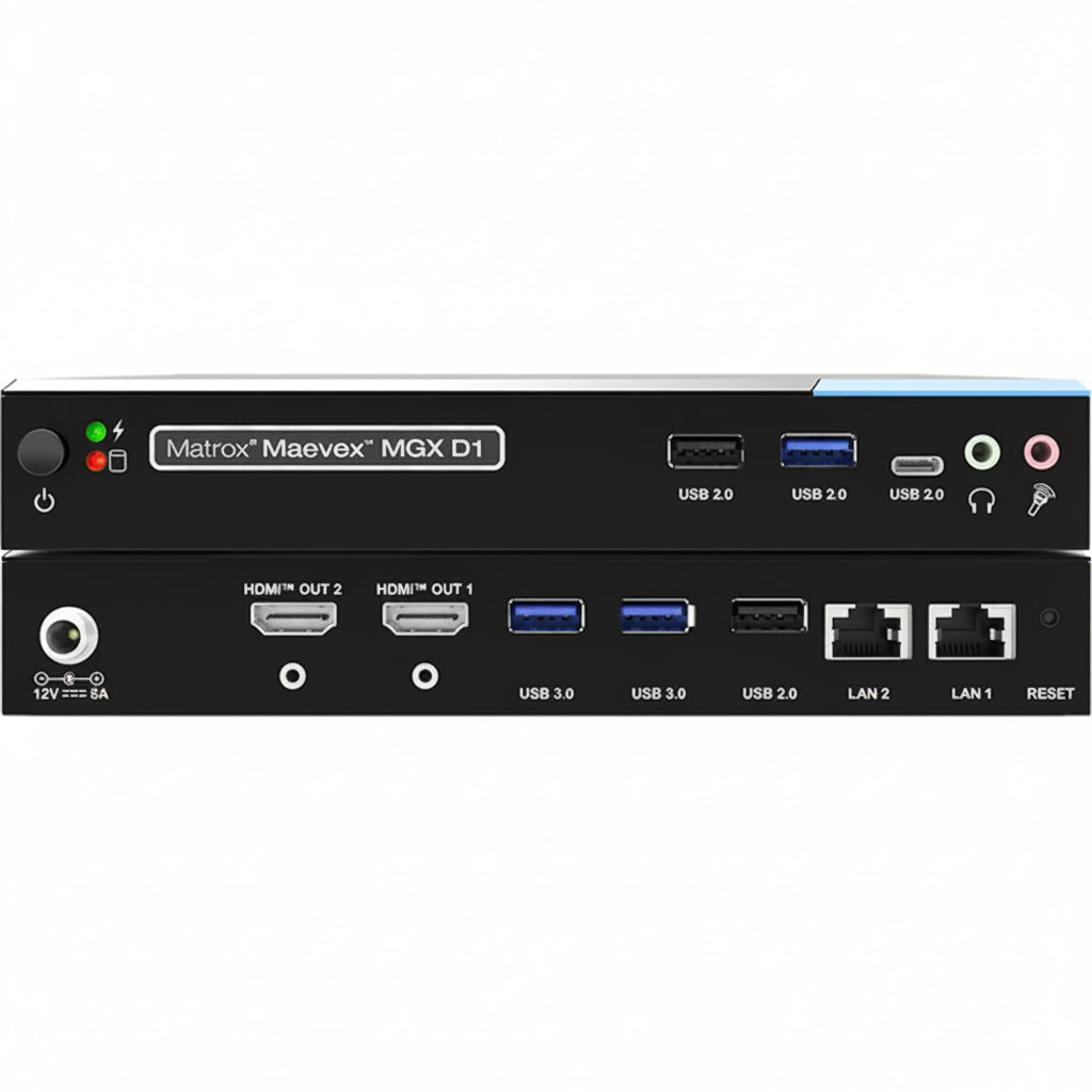 Matrox Maevex MGX D1 Single 4K60 / Dual FHD AV-over-IP Decoder
