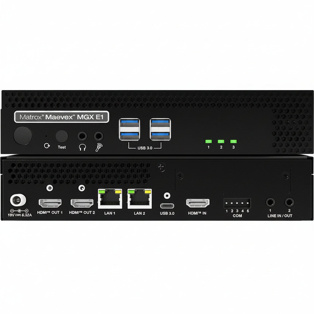 Matrox Maevex MGX E1 Single-Channel 4K60 AV-over-IP Encoder