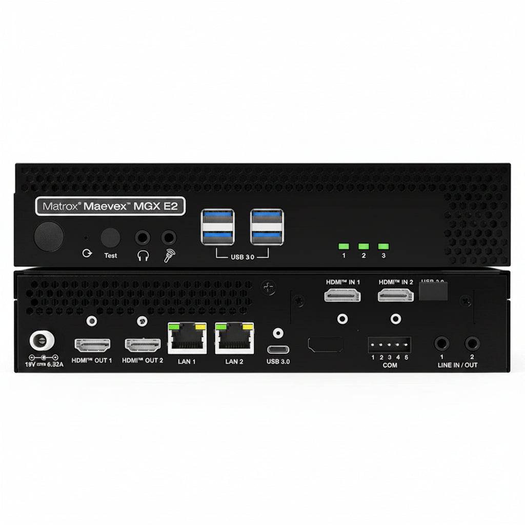 Matrox Maevex MGX E2 Dual-Channel 4K60 AV-over-IP Encoder