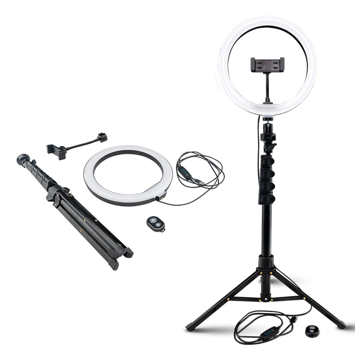 Mackie mRING-10 Inch 3-Color Ring Light Kit with Stand and Remote