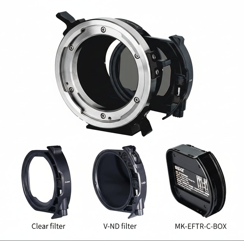 Meike Cinema PLTL manual focus lens adapter for L-mount cameras (Leica, Panasonic, Sigma) to ARRI PL-mount cine lenses, precision-machined aluminum or stainless steel body (290g, Ø105x75x100mm), preserves infinity focus, reduces internal reflections with special coating, no electronic communication