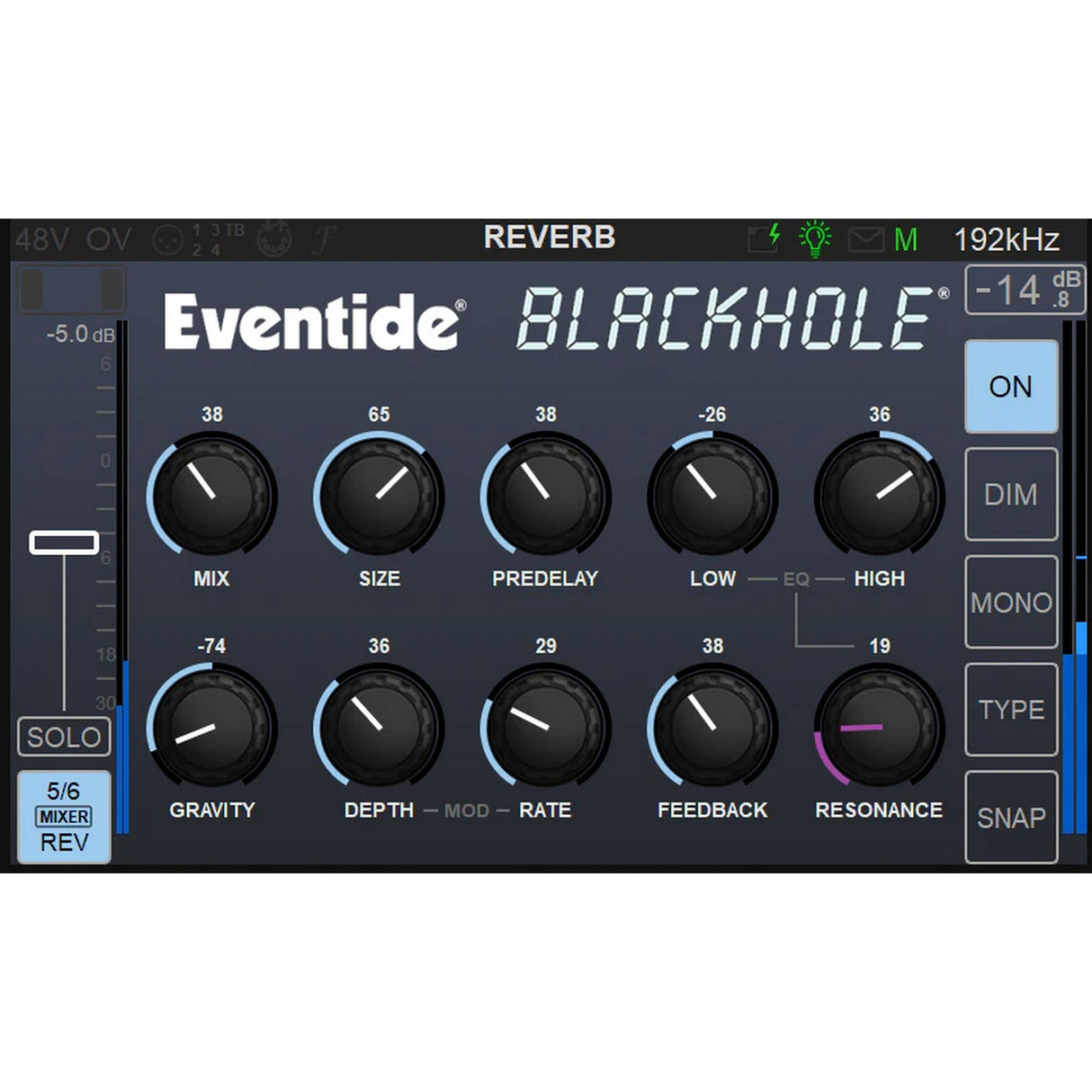 Merging Technologies Anubis Eventide Blackhole Reverb, Software Plugin