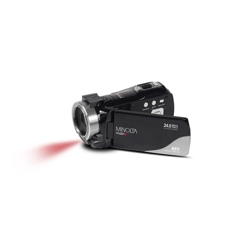 Minolta MN220NV 1080p HD 24 MP Night Vision Digital Camcorder with WiFi Black