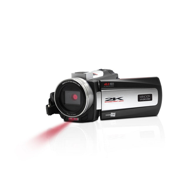 Minolta MN2K50NV 2.7K Ultra HD 48 MP Night Vision Camcorder Black