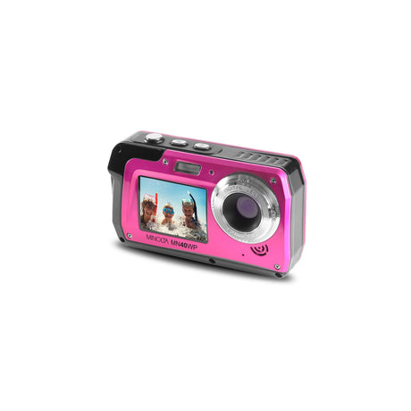Minolta MN40WP 48 MP 2.7K Ultra HD Waterpoof Digital Camera Pink