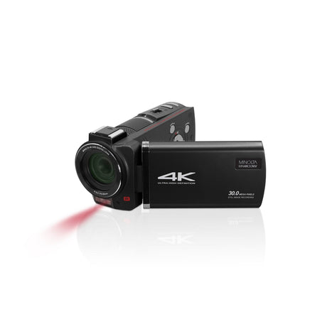 Minolta MN4K30NV 4K Ultra HD 30 MP Night Vision Camcorder Black