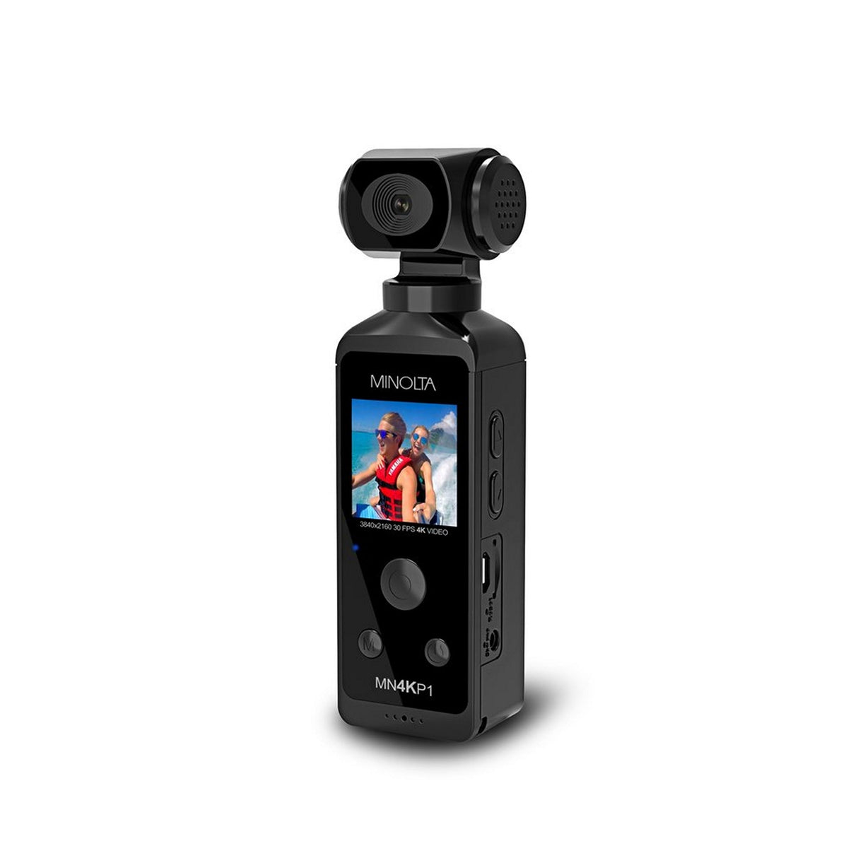 Minolta MN4KP1 Waterproof 4K Ultra HD Pocket Camcorder with WiFi Black