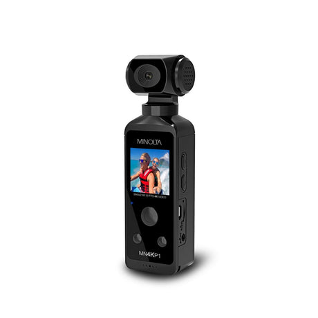 Minolta MN4KP1 Waterproof 4K Ultra HD Pocket Camcorder with WiFi Black