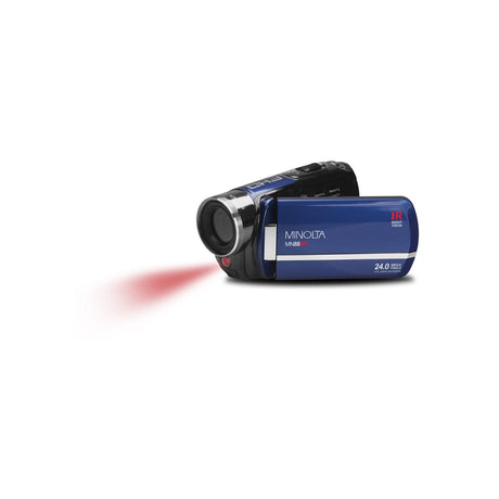 Minolta MN88NV 1080p HD 24 MP Night Vision Digital Camcorder Blue