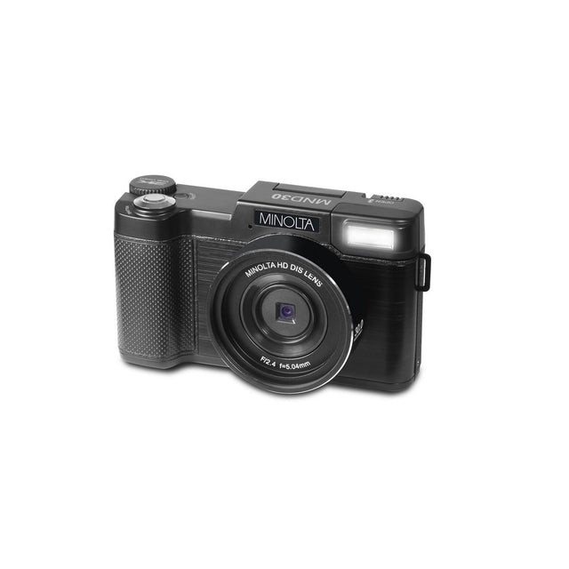Minolta MND30 30 MP 2.7K Ultra HD Digital Camera Black