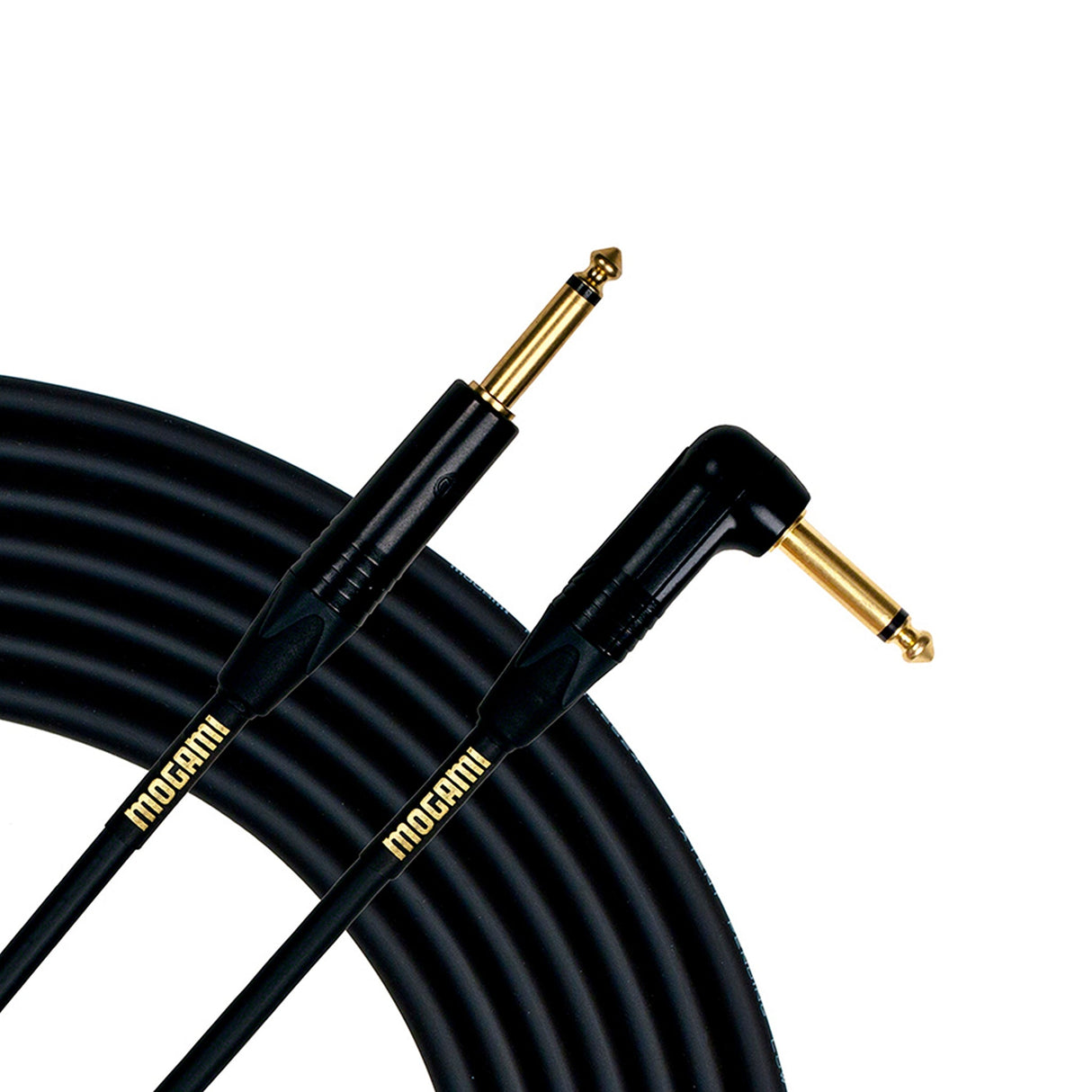 Mogami Gold Instrument High Clarity Guitar and Instrument Cable - 3-Feet / Straight to Angled - accessories