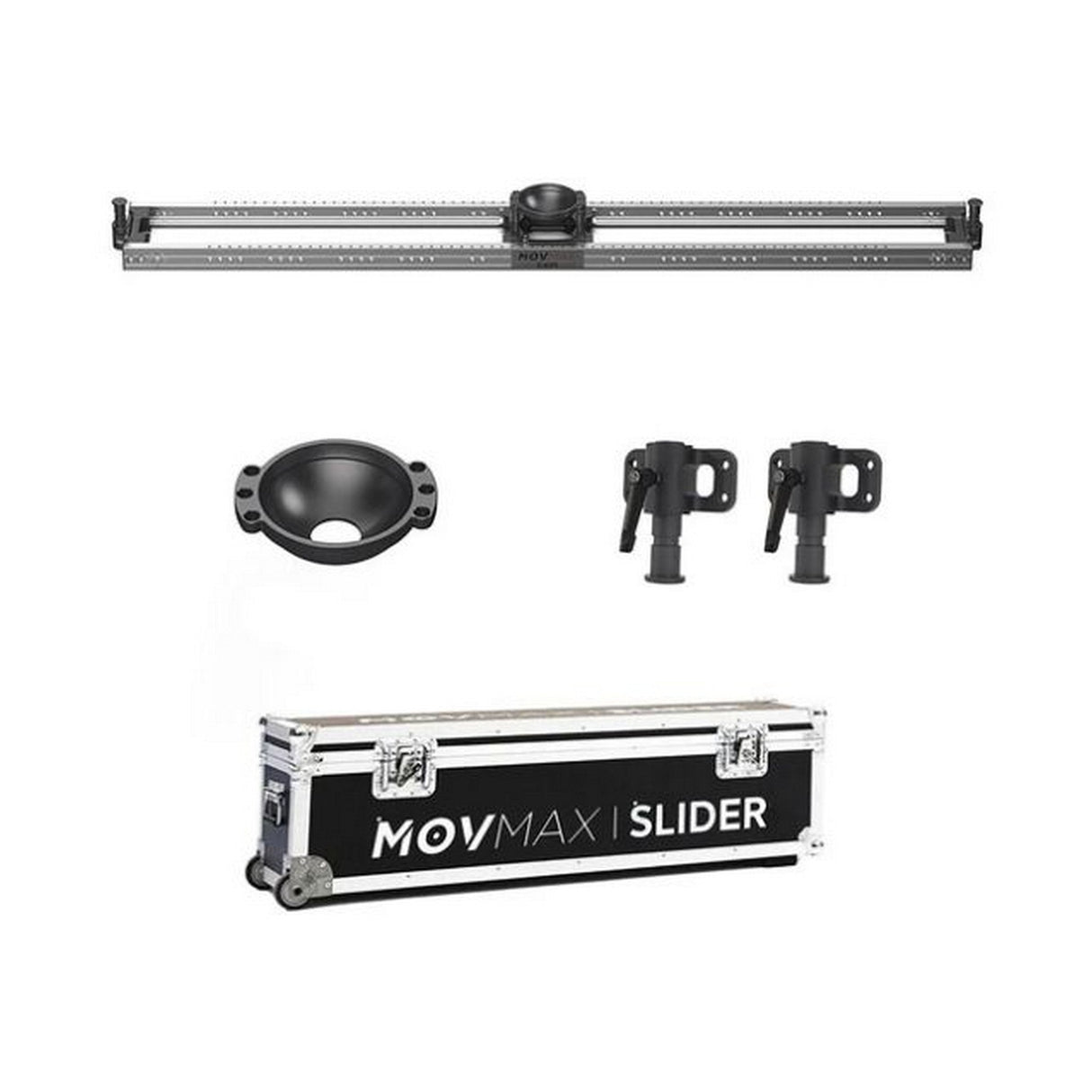 MOVMAX Slider with Mount for Professional Camera Setups - Bowl Mount / 900mm
