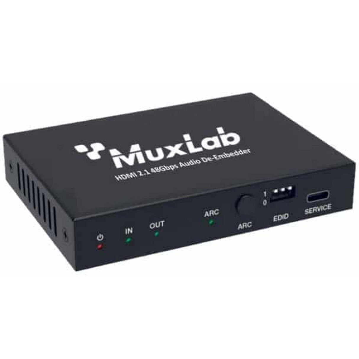 MuxLab 500514 HDMI 2.1 48Gbps Audio De-Embedder for HDMI and ARC Audio Extraction