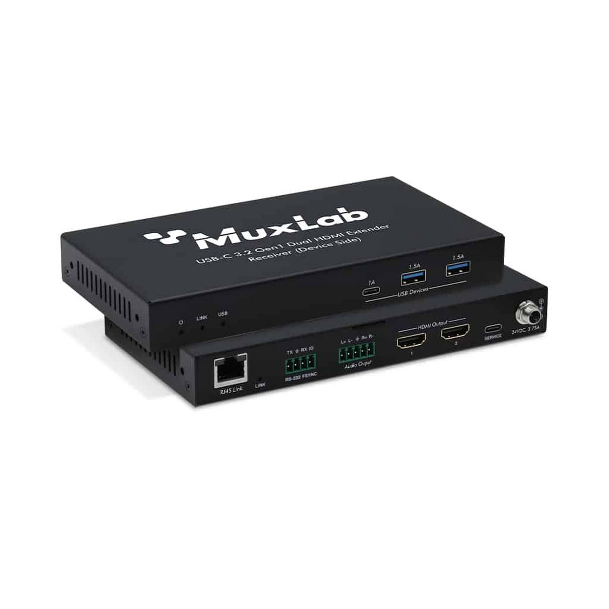 MuxLab 500536 USB-C 3.2 Gen1 Dual HDMI Extender Kit