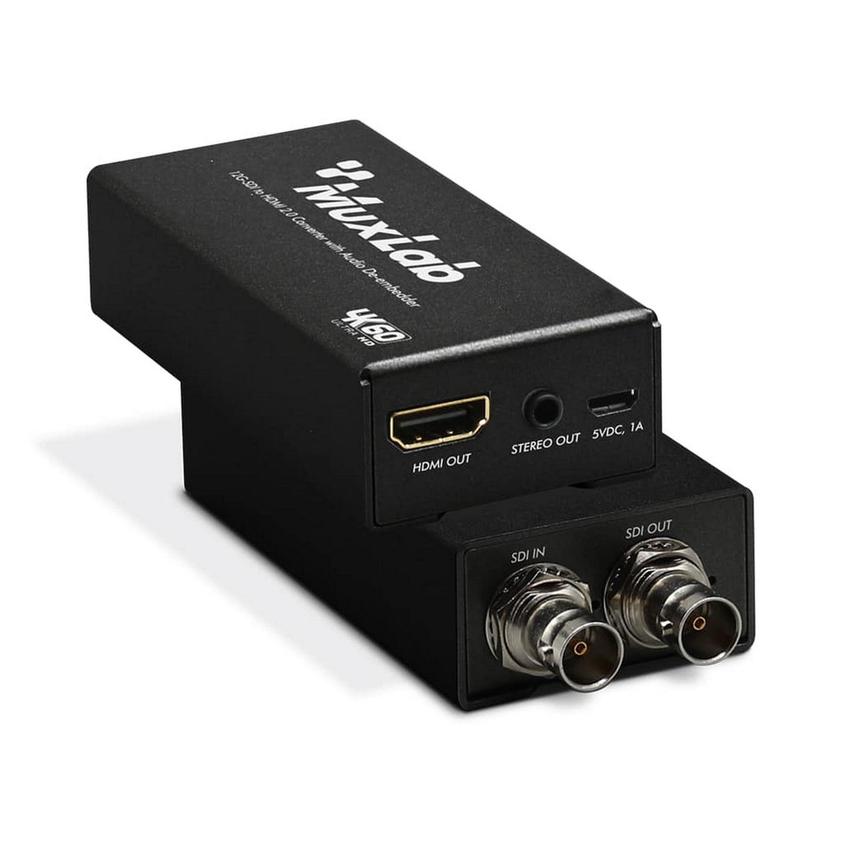 MuxLab 500744 12G-SDI to HDMI 2.0 Converter with Audio Extender