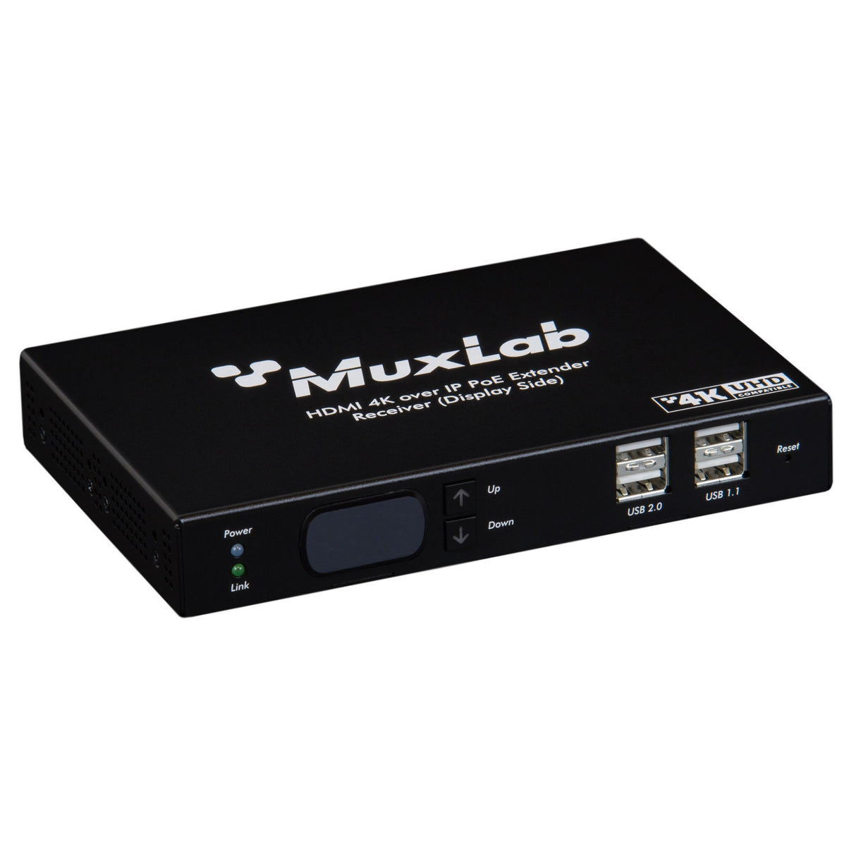 MuxLab 500850 KVM HDMI Over IP PoE Extender Deluxe 4K30 for Networked AV Systems